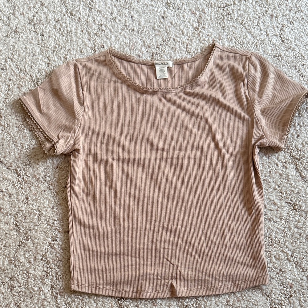 Bozzolo Tan Short Sleeve Tee